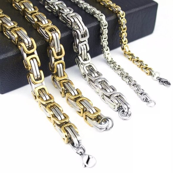 ✨ 8mm Cuba chain Figaro Stainless steel domineering bracelet, BL55590171 - Picture 6 of 7